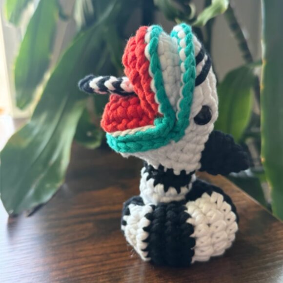 *Pre-made Plushie* The Woobles Beetlejuice Sandworm Crochet Movie Character - Picture 1 of 7